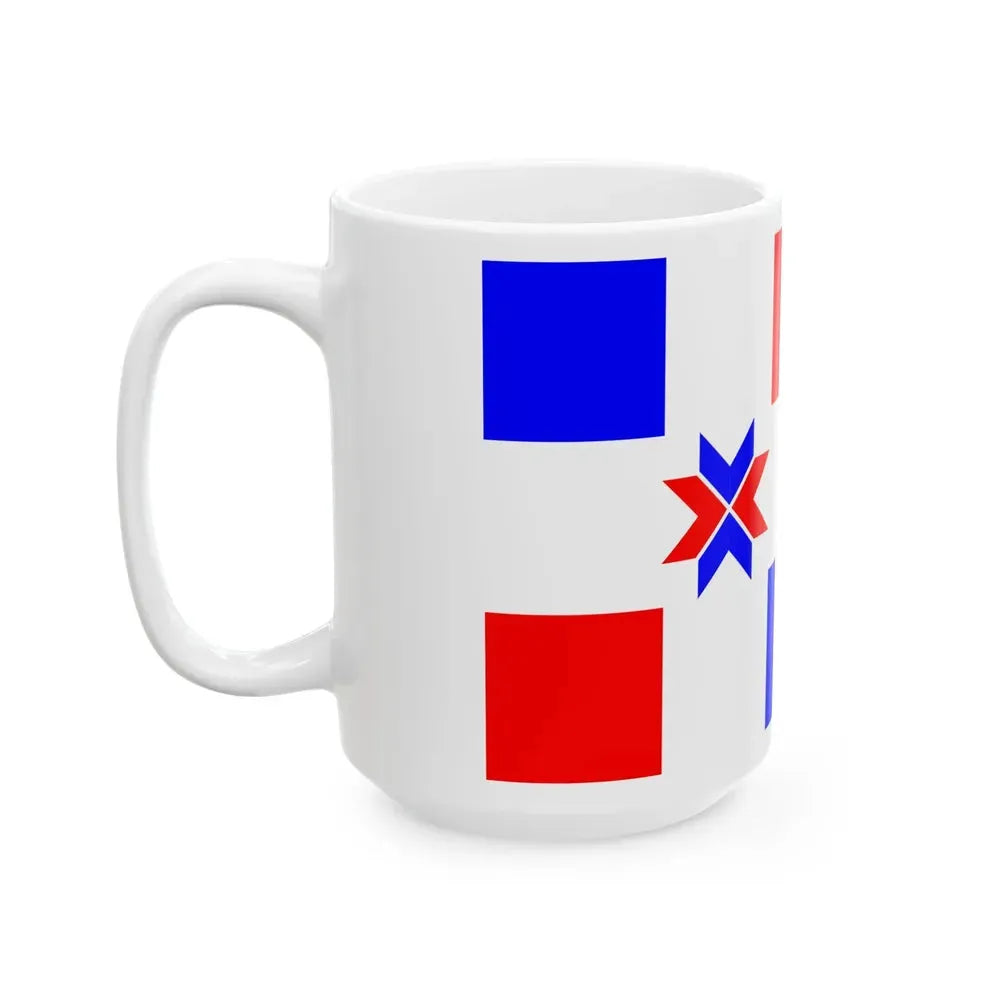 Flag of Crossville Tennessee textless (United States) White Coffee Mug - Go Mug Yourself