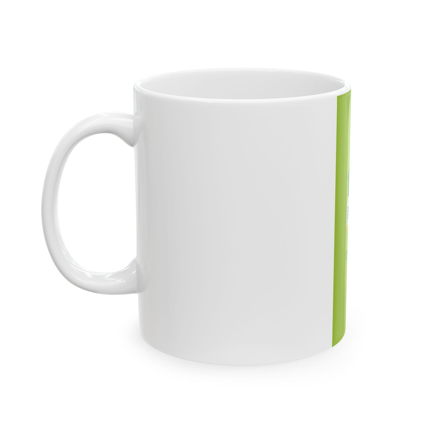 Flag of Csengod vertical (Hungary) White Coffee Mug-Go Mug Yourself
