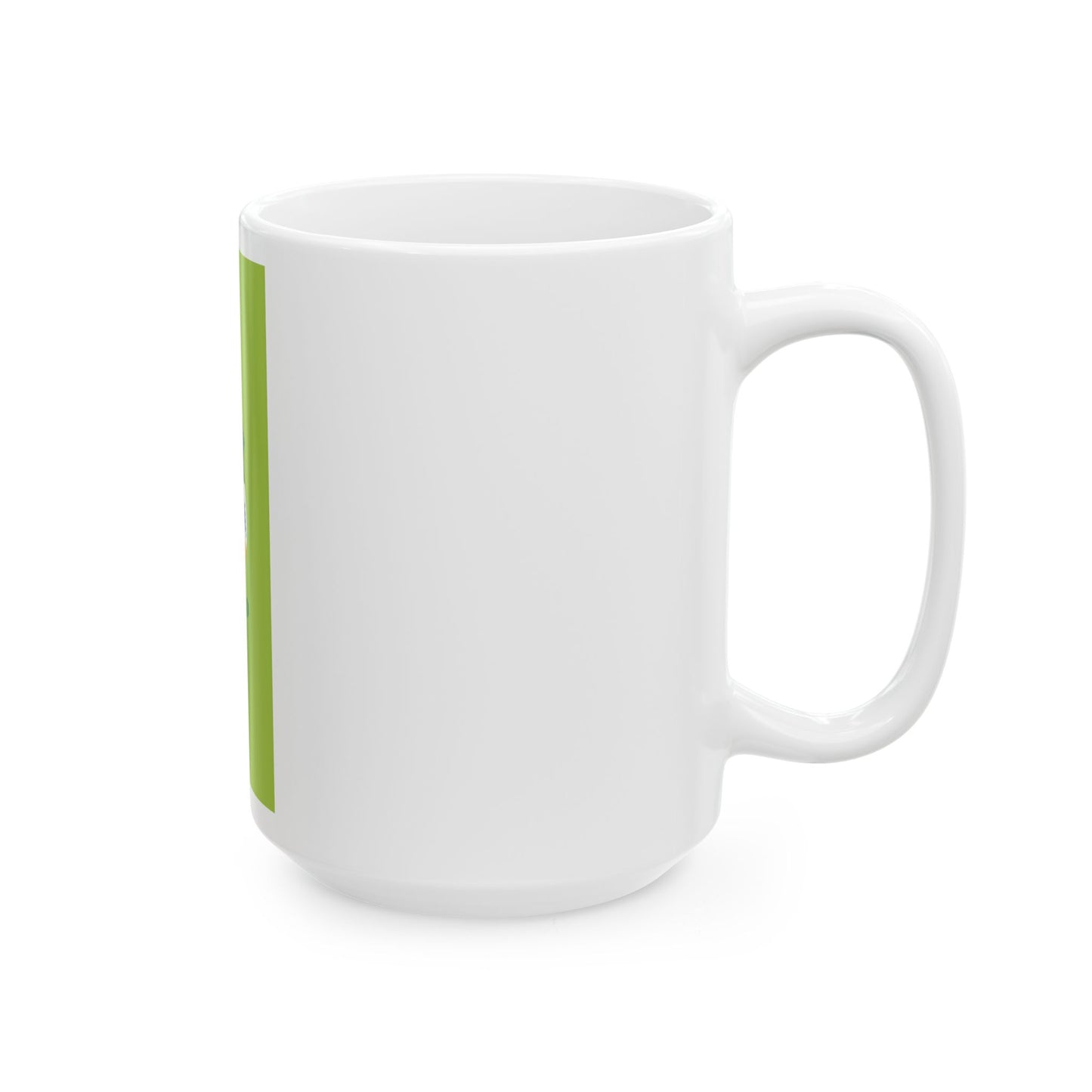 Flag of Csengod vertical (Hungary) White Coffee Mug-Go Mug Yourself