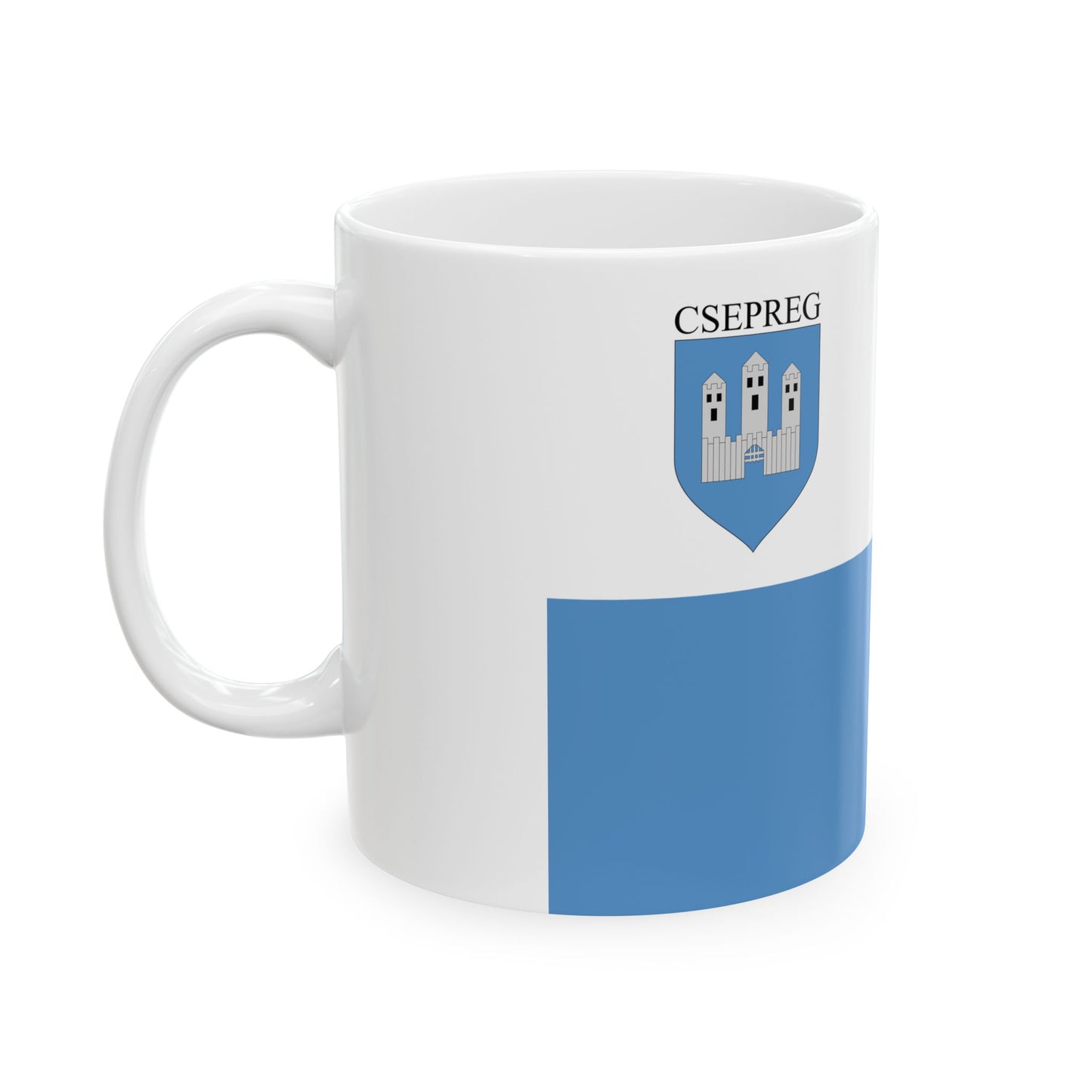 Flag of Csepreg (Hungary) White Coffee Mug-Go Mug Yourself
