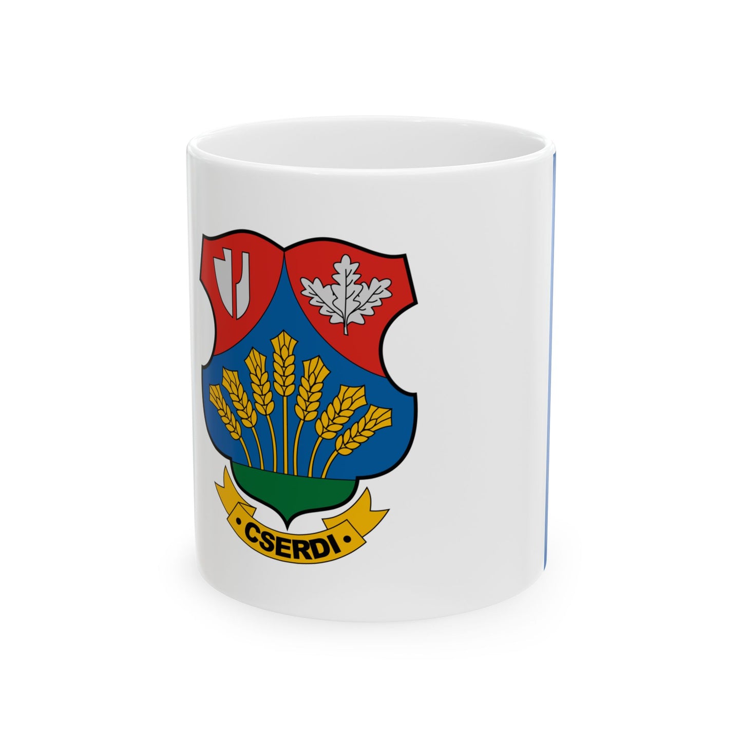 Flag of Cserdi (Hungary) White Coffee Mug-11oz-Go Mug Yourself