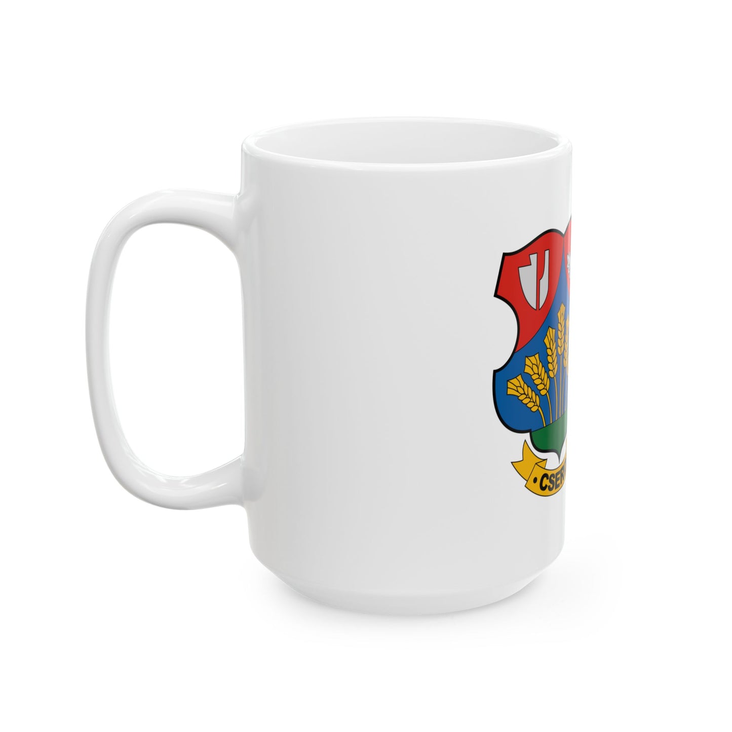 Flag of Cserdi (Hungary) White Coffee Mug-Go Mug Yourself