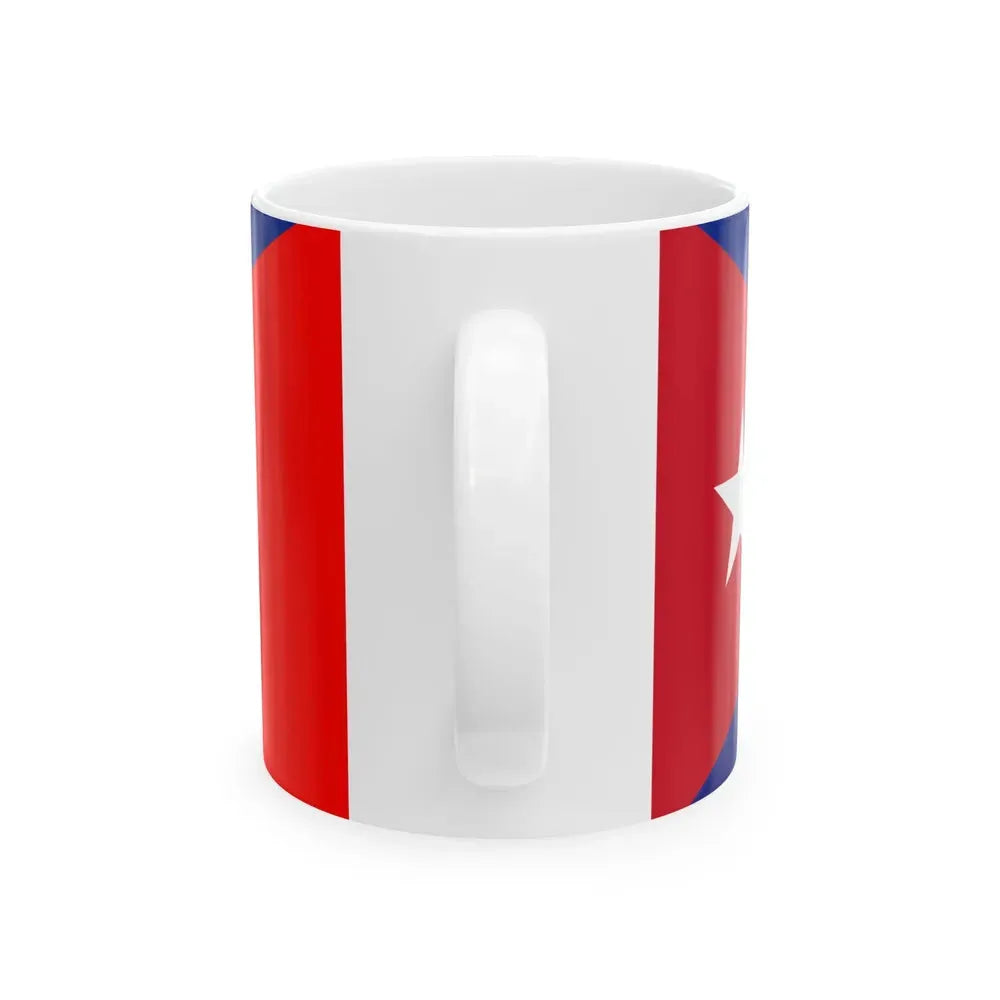 Flag of Cuba and France (Cuba) White Coffee Mug - Go Mug Yourself