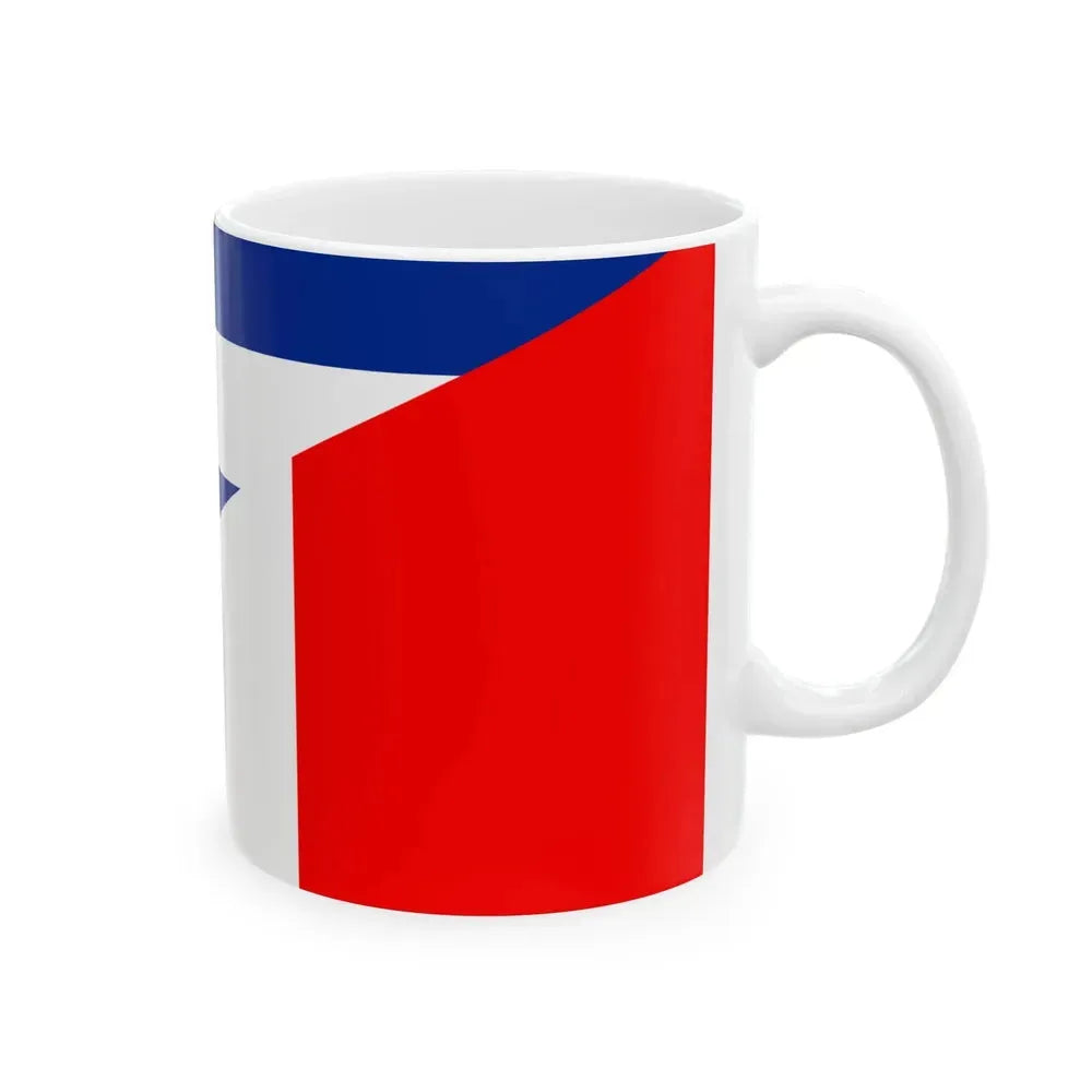 Flag of Cuba and France (Cuba) White Coffee Mug - Go Mug Yourself