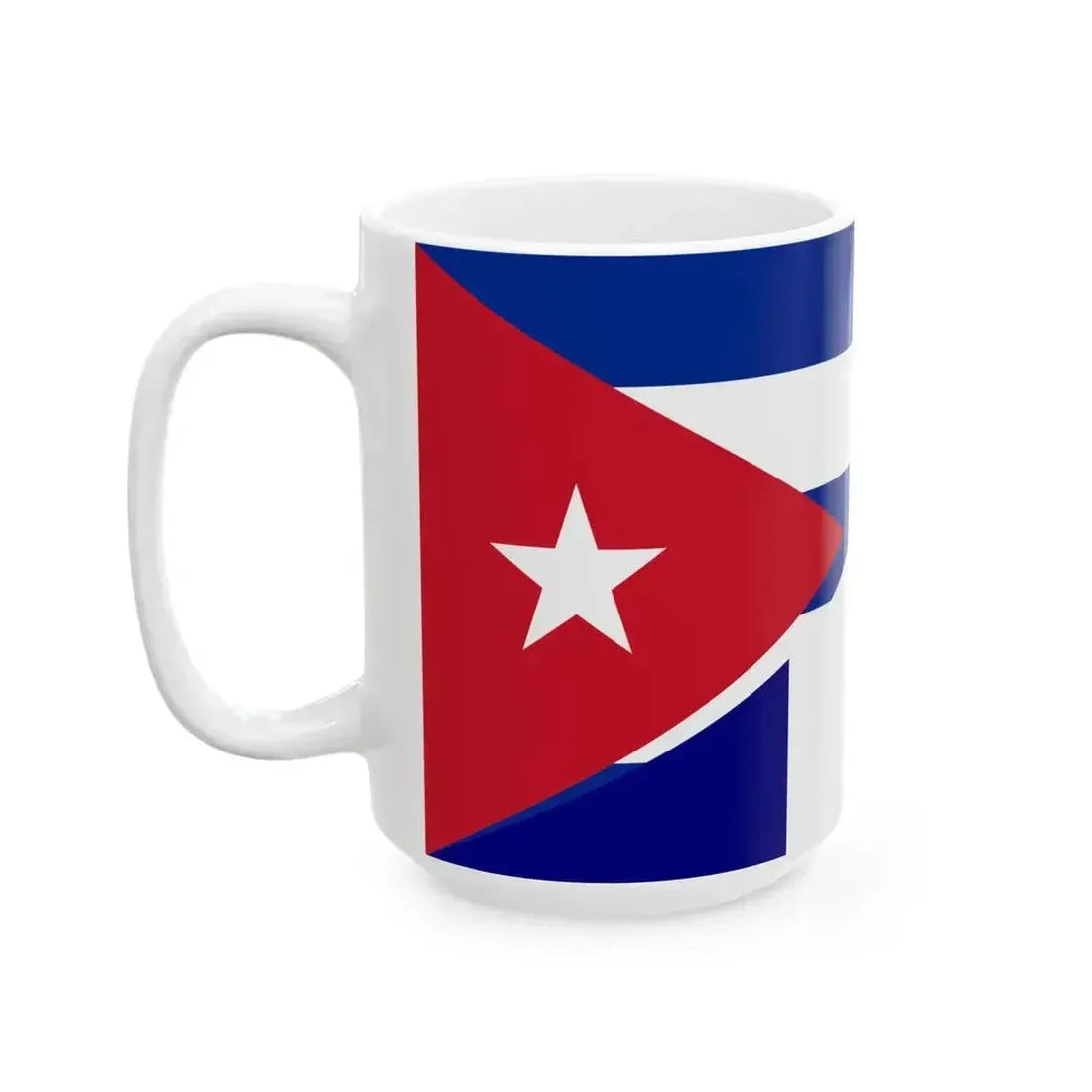 Flag of Cuba and France (Cuba) White Coffee Mug - Go Mug Yourself