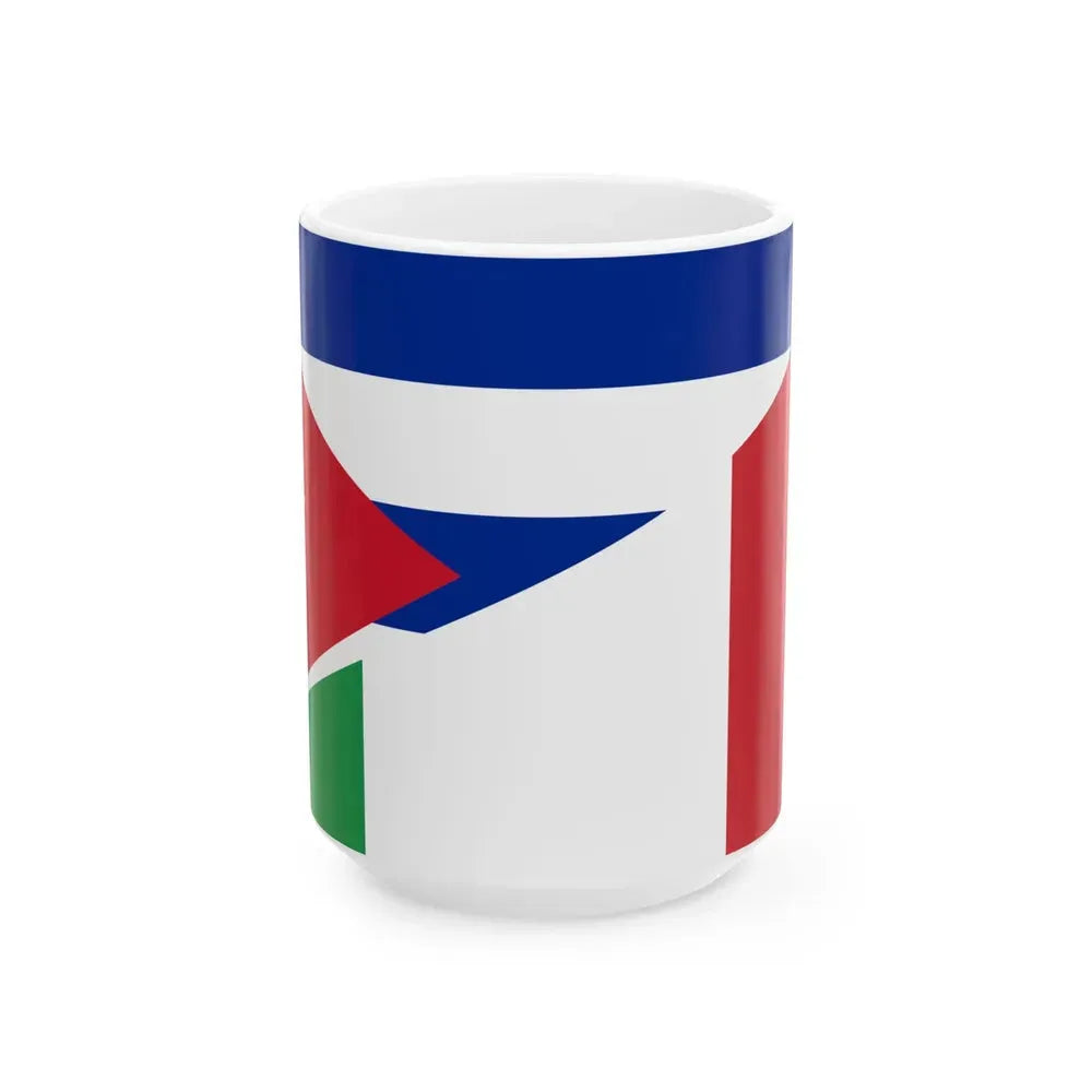 Flag of Cuba and Italy (Cuba) White Coffee Mug 15oz - Go Mug Yourself