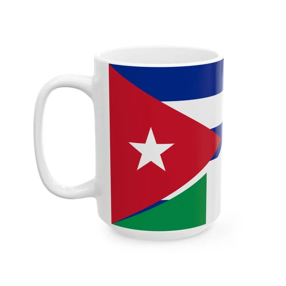 Flag of Cuba and Italy (Cuba) White Coffee Mug - Go Mug Yourself