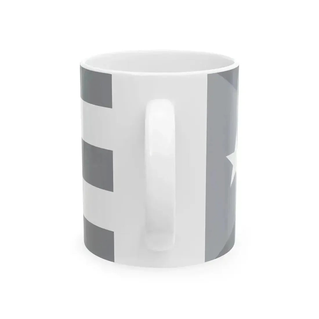 Flag of Cuba black and white (Cuba) White Coffee Mug - Go Mug Yourself