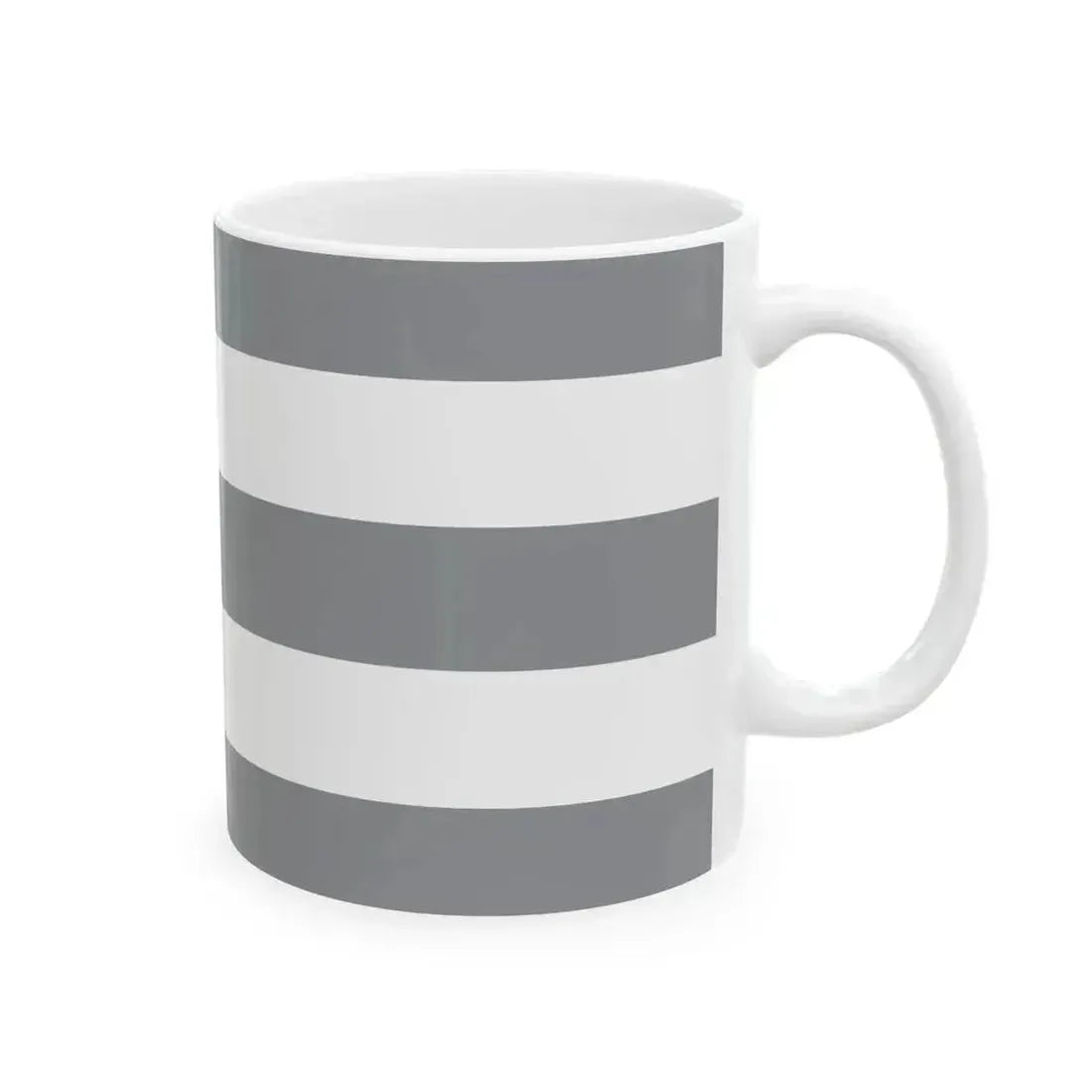 Flag of Cuba black and white (Cuba) White Coffee Mug - Go Mug Yourself