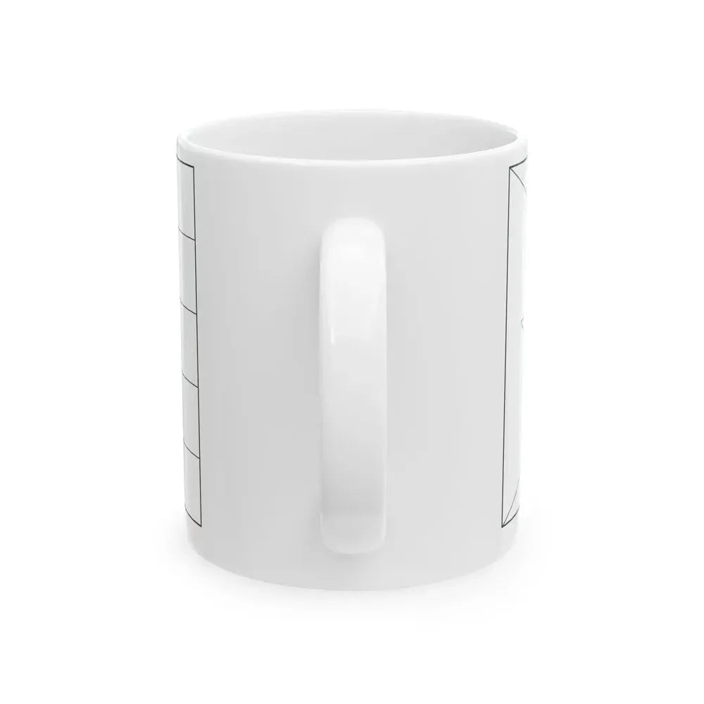 Flag of Cuba colouring page (Cuba) White Coffee Mug - Go Mug Yourself