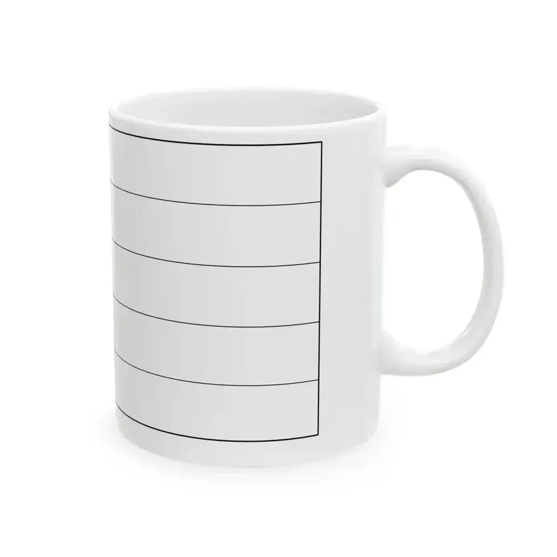 Flag of Cuba colouring page (Cuba) White Coffee Mug - Go Mug Yourself