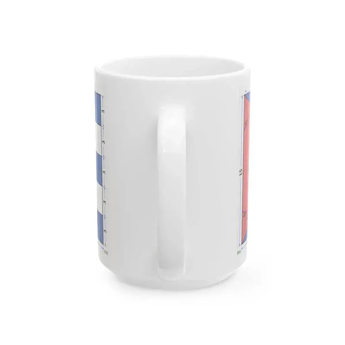 Flag of Cuba construction sheet (Cuba) White Coffee Mug - Go Mug Yourself