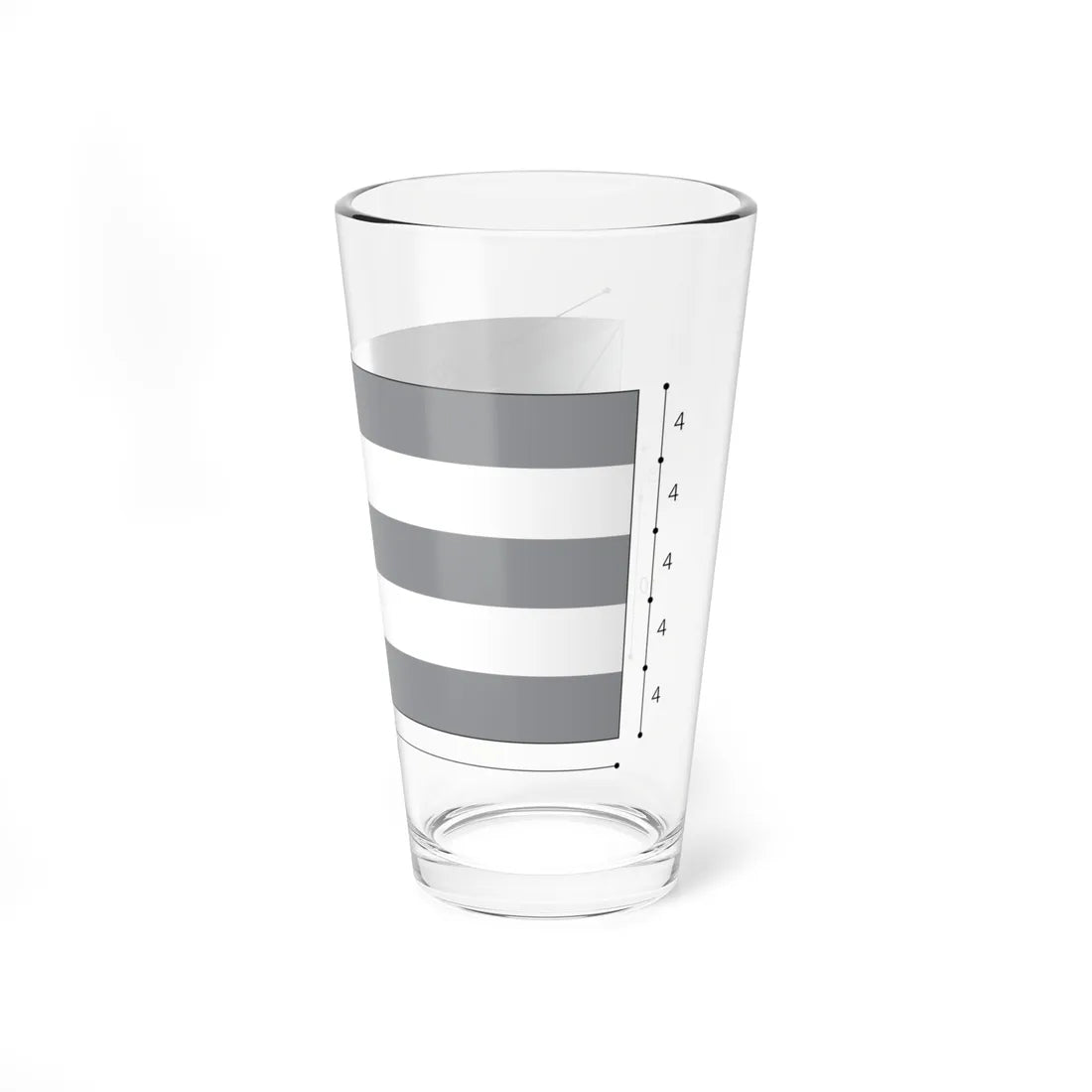 Flag of Cuba constructios (Cuba) Pint Glass 16oz - Go Mug Yourself