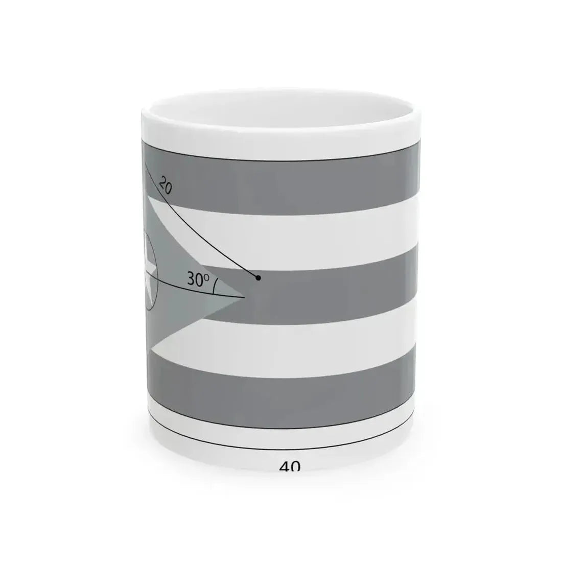 Flag of Cuba constructios (Cuba) White Coffee Mug 11oz - Go Mug Yourself