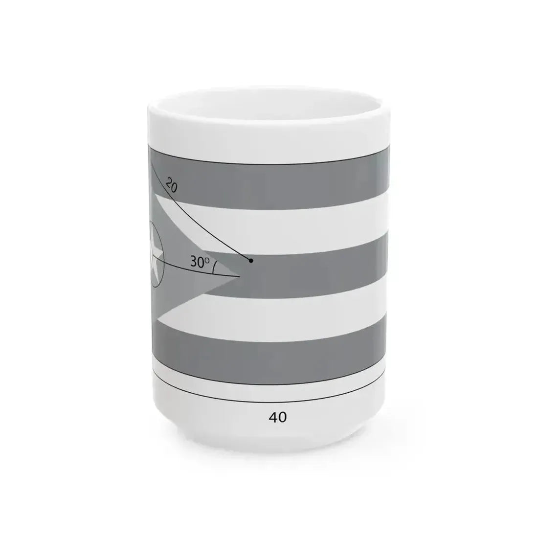 Flag of Cuba constructios (Cuba) White Coffee Mug 15oz - Go Mug Yourself