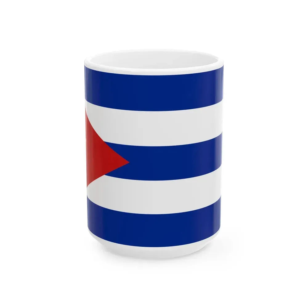 Flag of Cuba (Cuba) White Coffee Mug 15oz - Go Mug Yourself