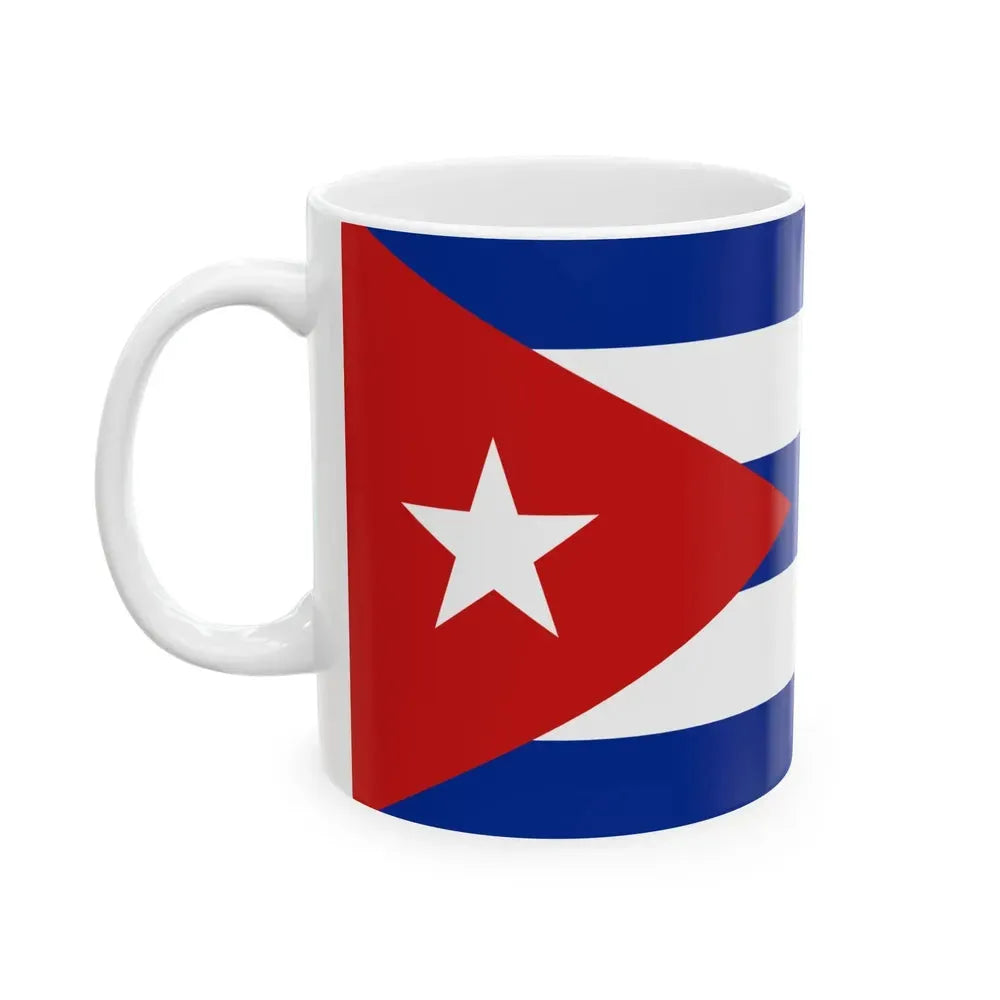 Flag of Cuba (Cuba) White Coffee Mug - Go Mug Yourself