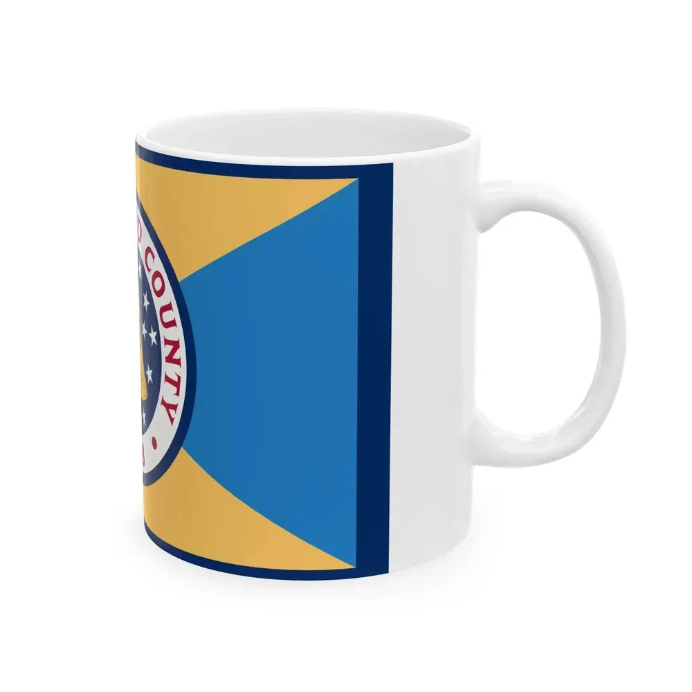 Flag of Cumberland County New Jersey (United States) White Coffee Mug - Go Mug Yourself