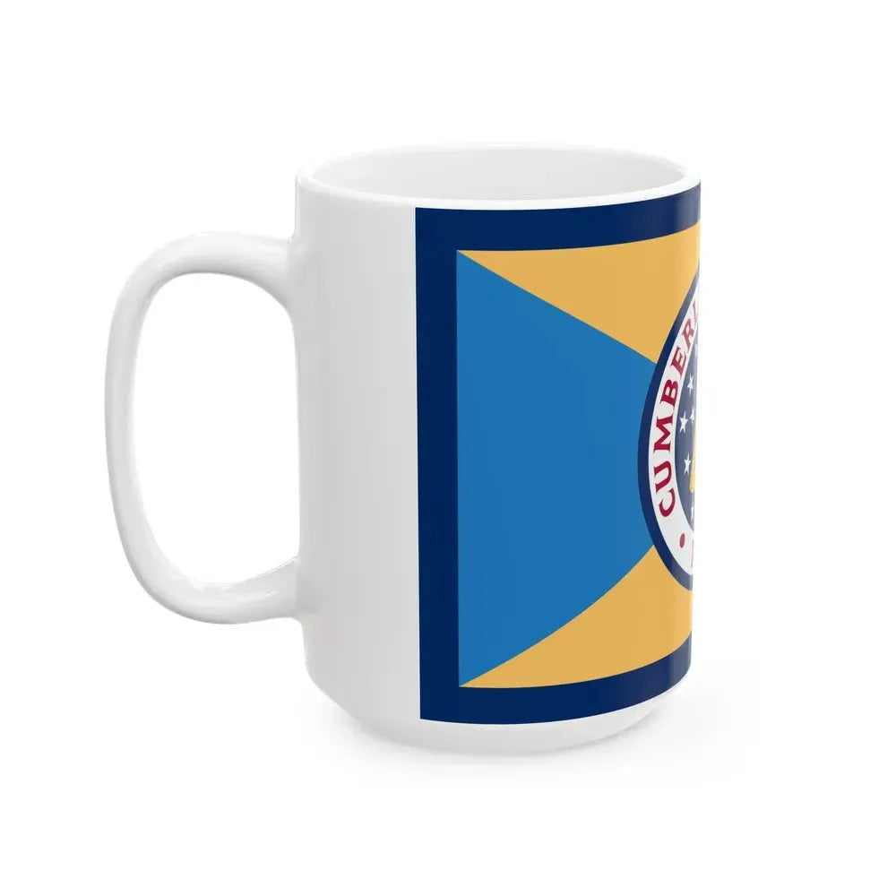 Flag of Cumberland County New Jersey (United States) White Coffee Mug - Go Mug Yourself