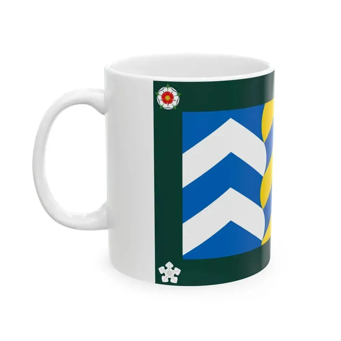 Flag of Cumbria UK - White Coffee Mug - Go Mug Yourself