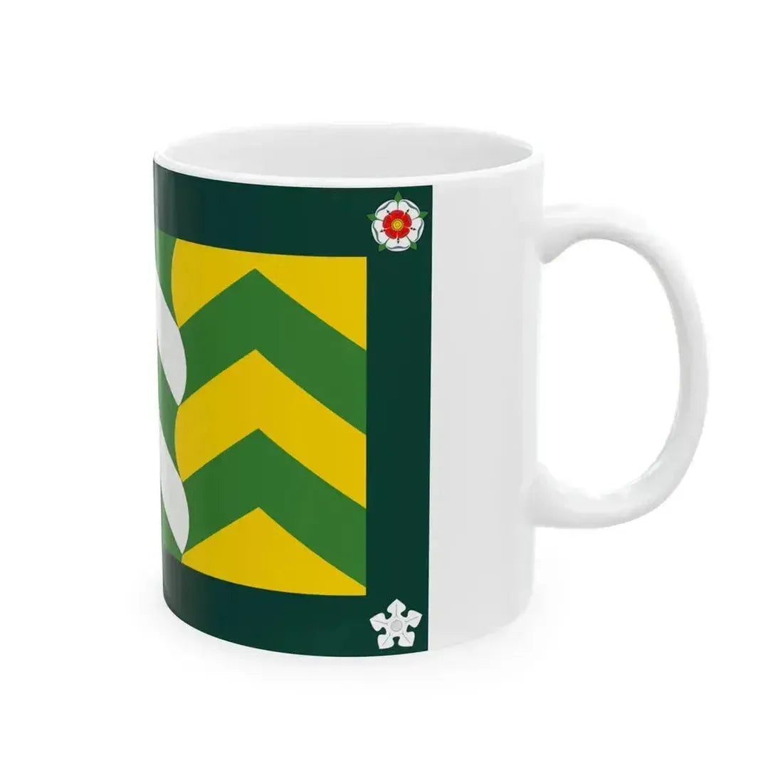 Flag of Cumbria UK - White Coffee Mug - Go Mug Yourself