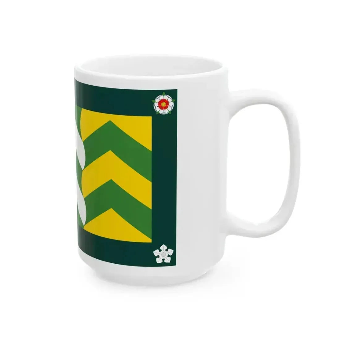 Flag of Cumbria UK - White Coffee Mug - Go Mug Yourself