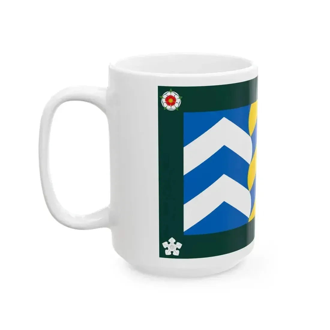 Flag of Cumbria UK - White Coffee Mug - Go Mug Yourself