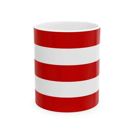 Flag of Cuneo Italy - White Coffee Mug 11oz - Go Mug Yourself