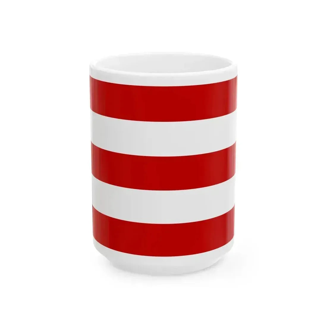 Flag of Cuneo Italy - White Coffee Mug 15oz - Go Mug Yourself