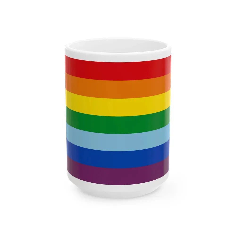 Flag of Cusco capital of the Cusco Region Peru - White Coffee Mug 15oz - Go Mug Yourself