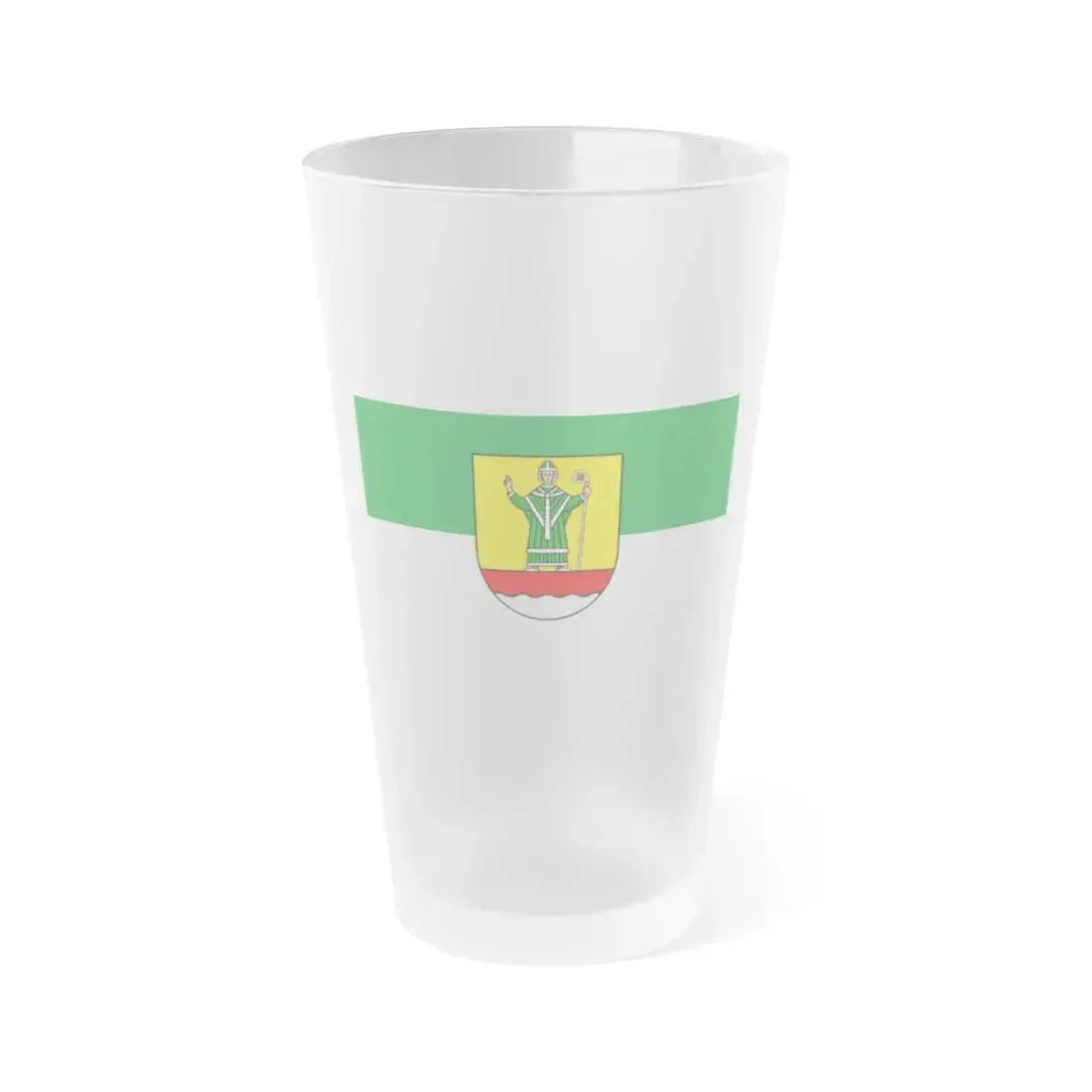 Flag of Cuxhaven Germany - Frosted Pint Glass 16oz 16oz Frosted - Go Mug Yourself