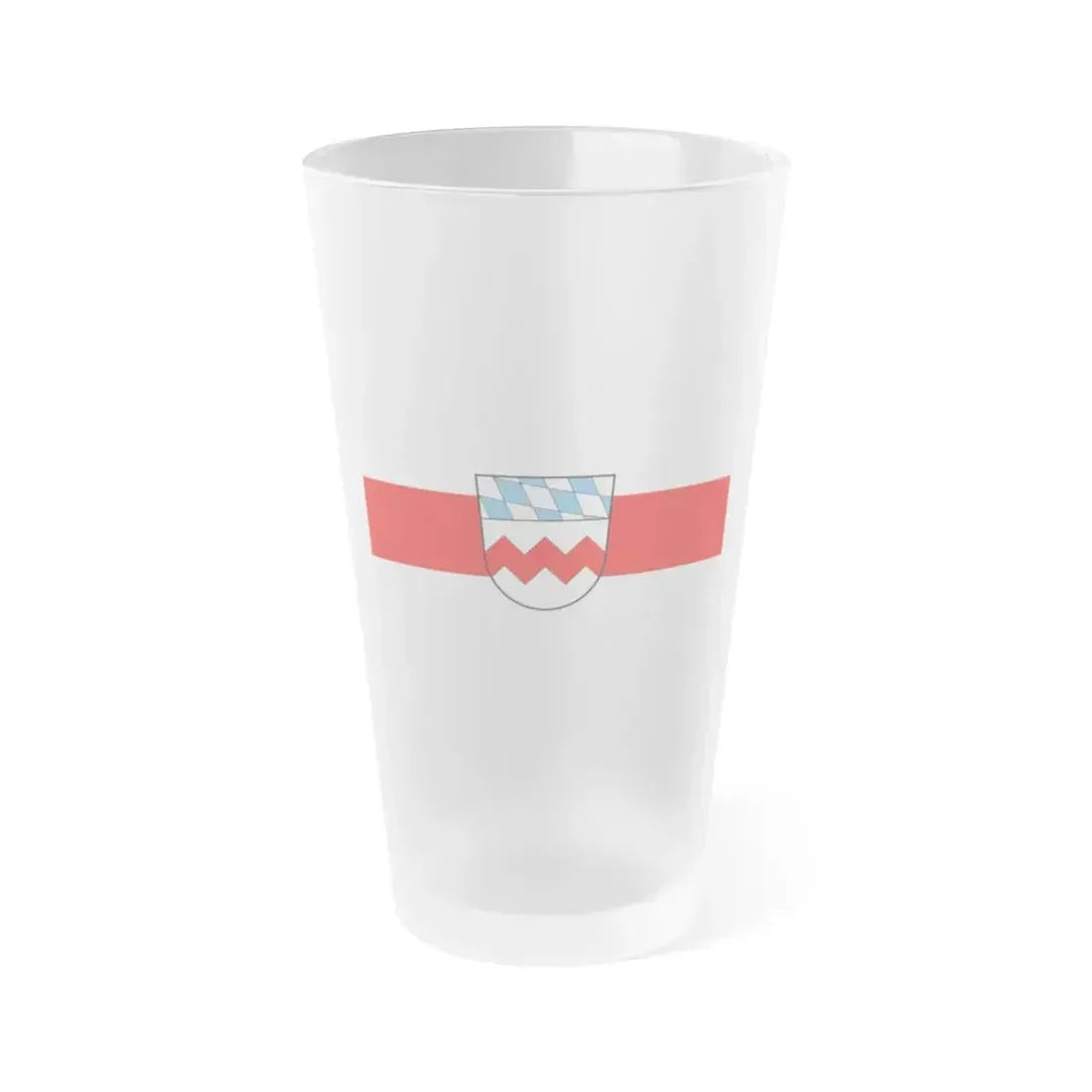 Flag of Dachau Germany - Frosted Pint Glass 16oz 16oz Frosted - Go Mug Yourself