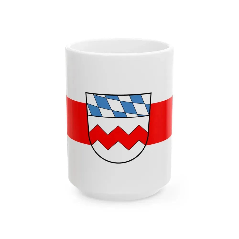 Flag of Dachau Germany - White Coffee Mug 15oz - Go Mug Yourself