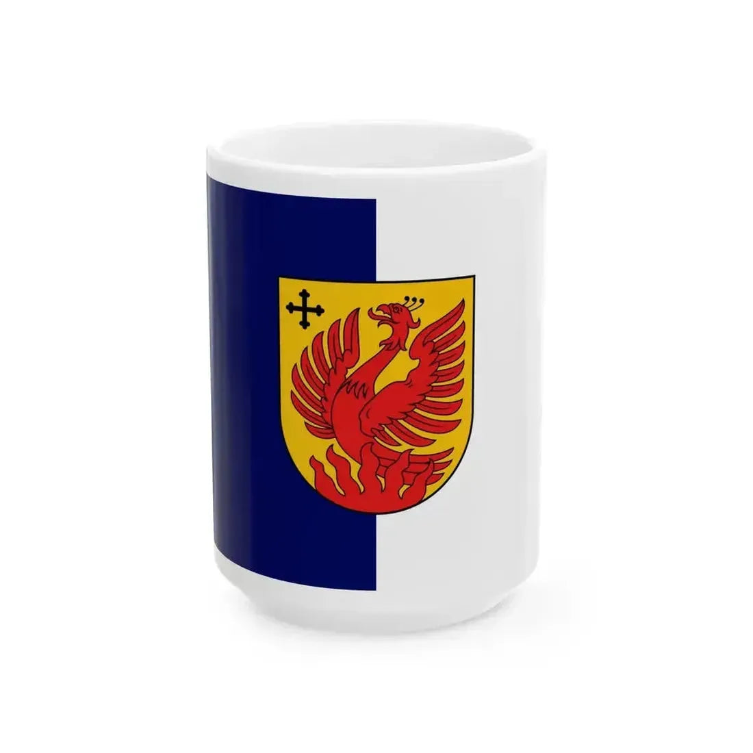 Flag of Dagda (Latvia) White Coffee Mug 15oz - Go Mug Yourself