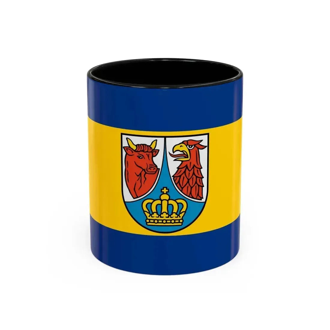 Flag of Dahme Spreewald Germany - Accent Coffee Mug 11oz Black - Go Mug Yourself