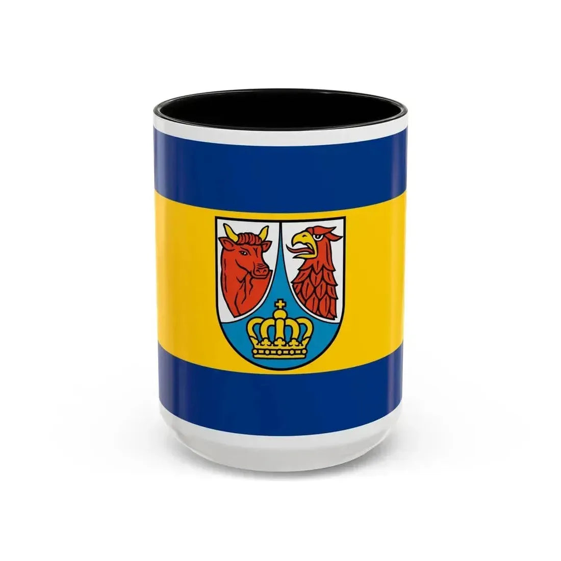Flag of Dahme Spreewald Germany - Accent Coffee Mug 15oz Black - Go Mug Yourself