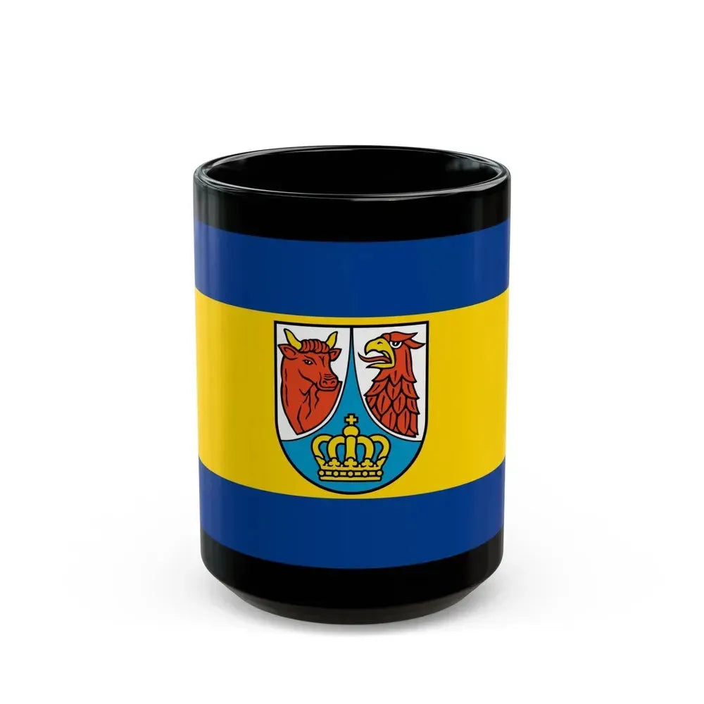Flag of Dahme Spreewald Germany - Black Coffee Mug 15oz - Go Mug Yourself