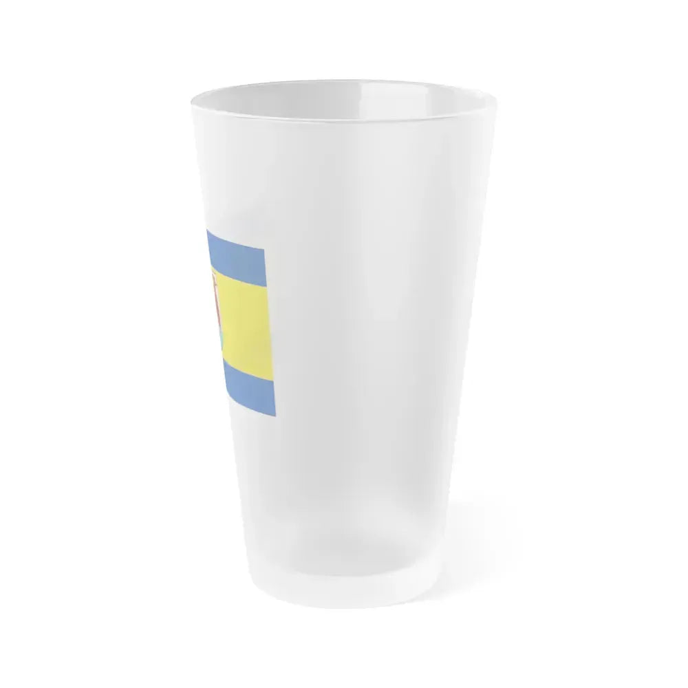 Flag of Dahme Spreewald Germany - Frosted Pint Glass 16oz - Go Mug Yourself