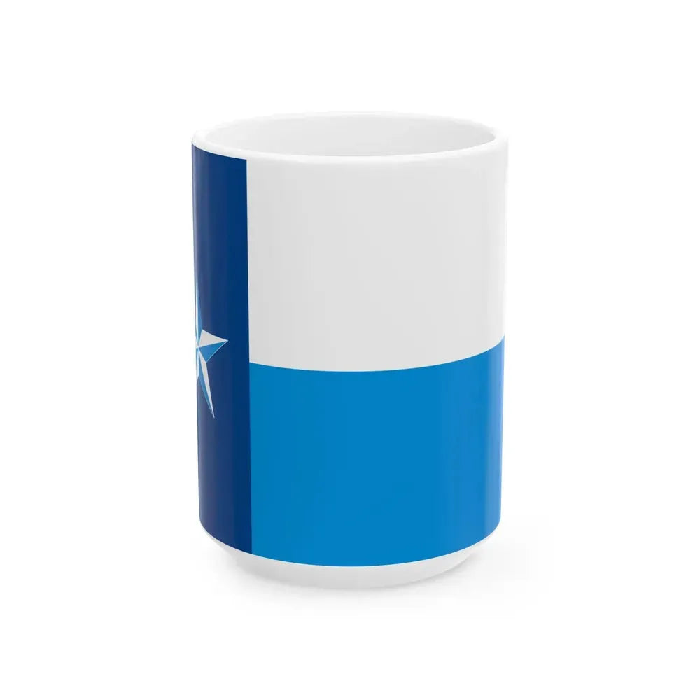 Flag of Dallas County Texas (United States) White Coffee Mug 15oz - Go Mug Yourself