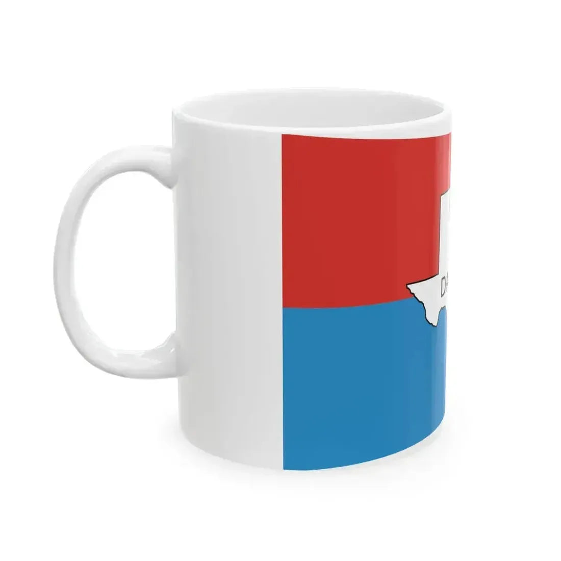 Flag of Dallas old (United States) White Coffee Mug - Go Mug Yourself