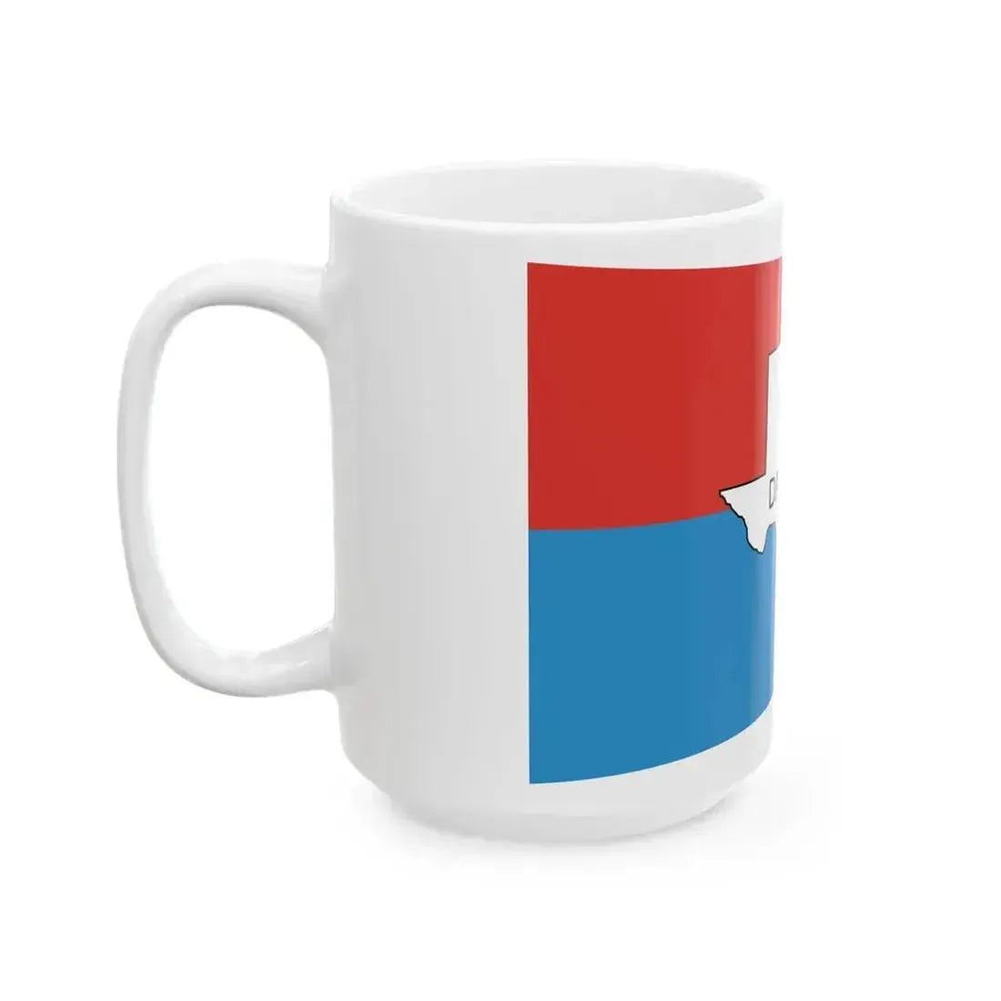 Flag of Dallas old (United States) White Coffee Mug - Go Mug Yourself
