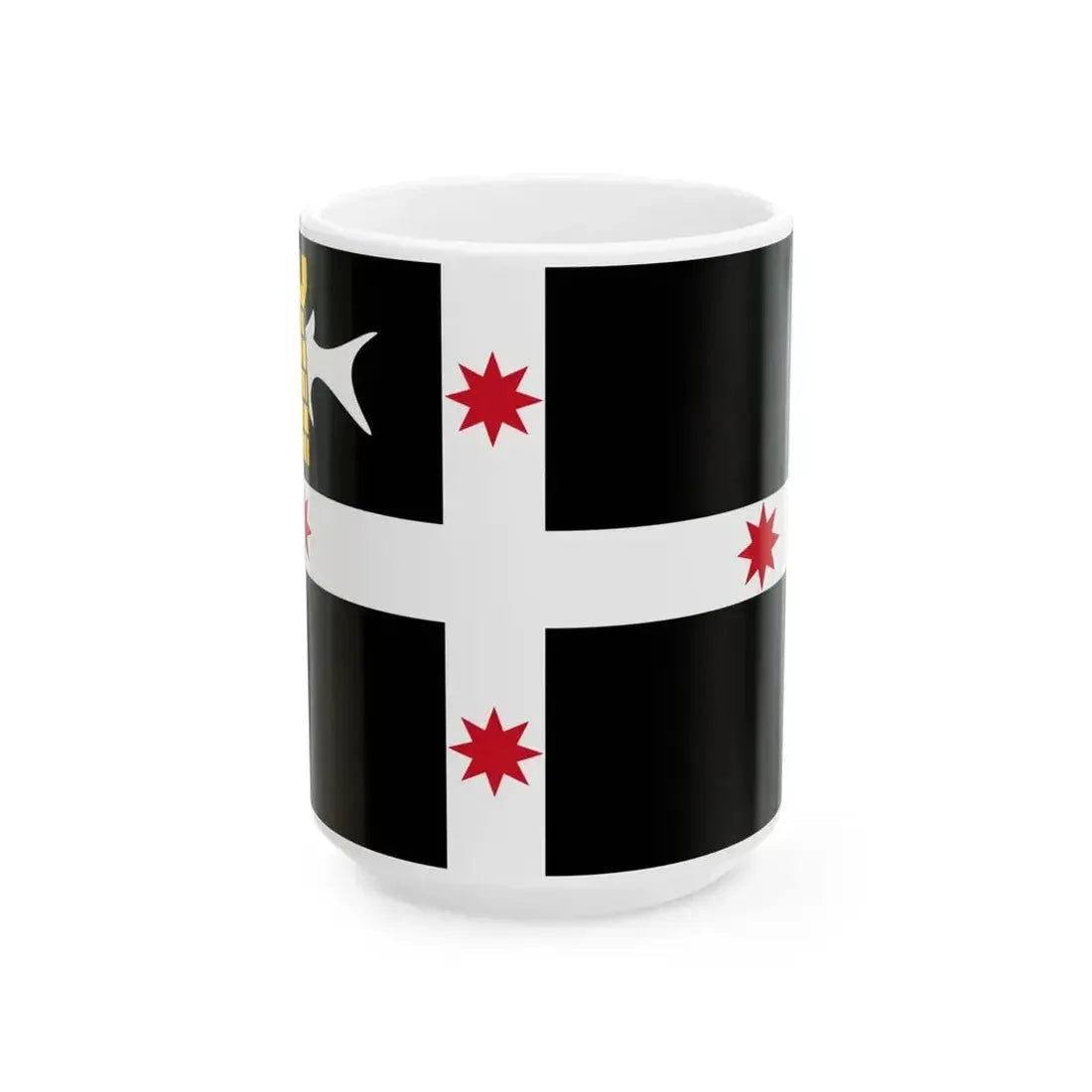Flag of Dangar Island (Australia) White Coffee Mug 15oz - Go Mug Yourself