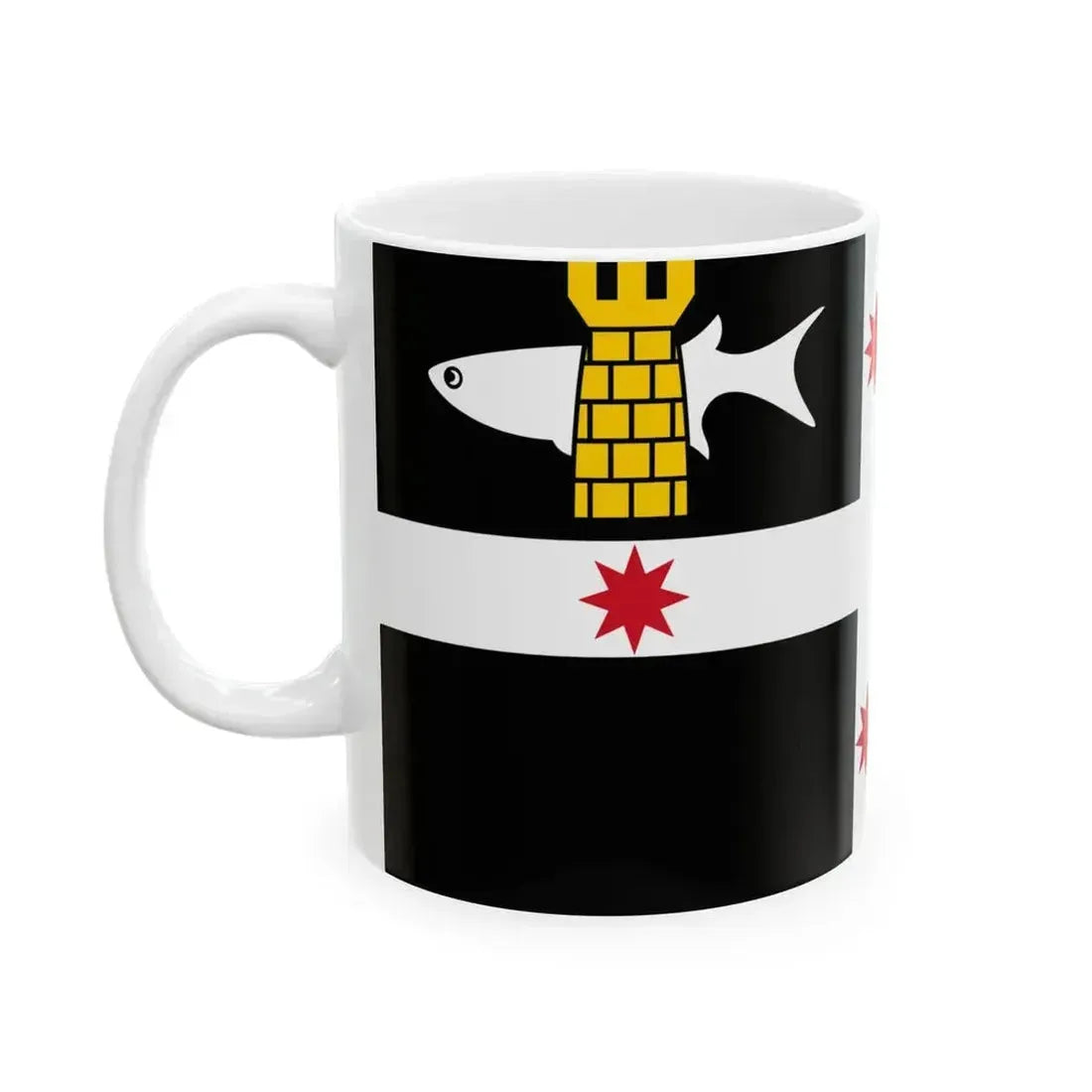 Flag of Dangar Island (Australia) White Coffee Mug - Go Mug Yourself