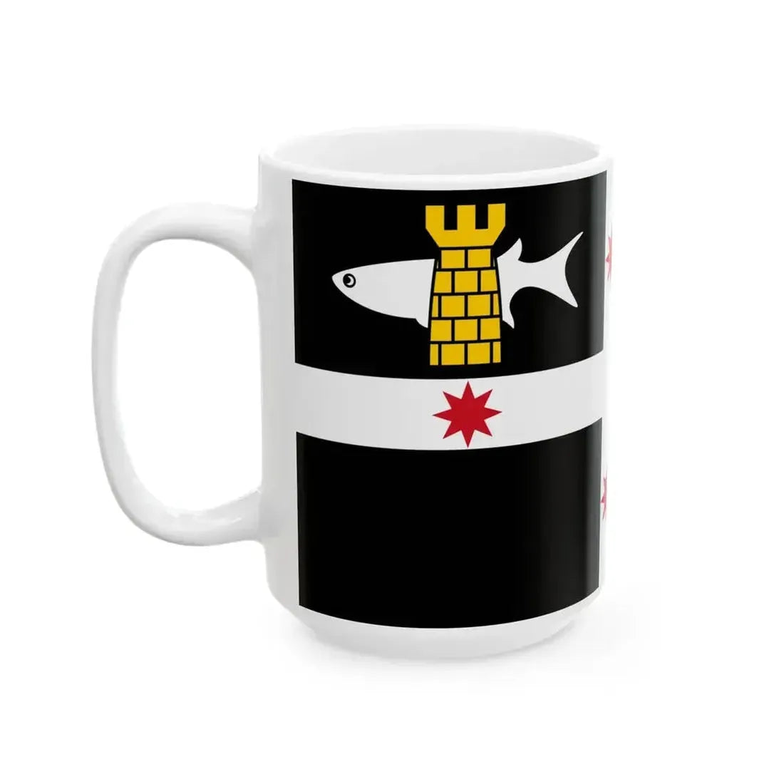 Flag of Dangar Island (Australia) White Coffee Mug - Go Mug Yourself