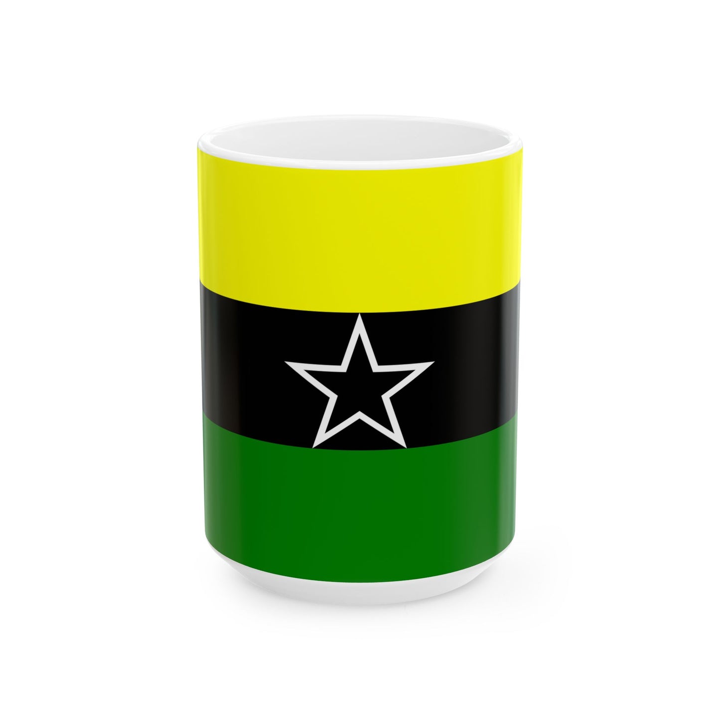Flag of Dar El Kuti Republic (Central African Republic) White Coffee Mug-15oz-Go Mug Yourself