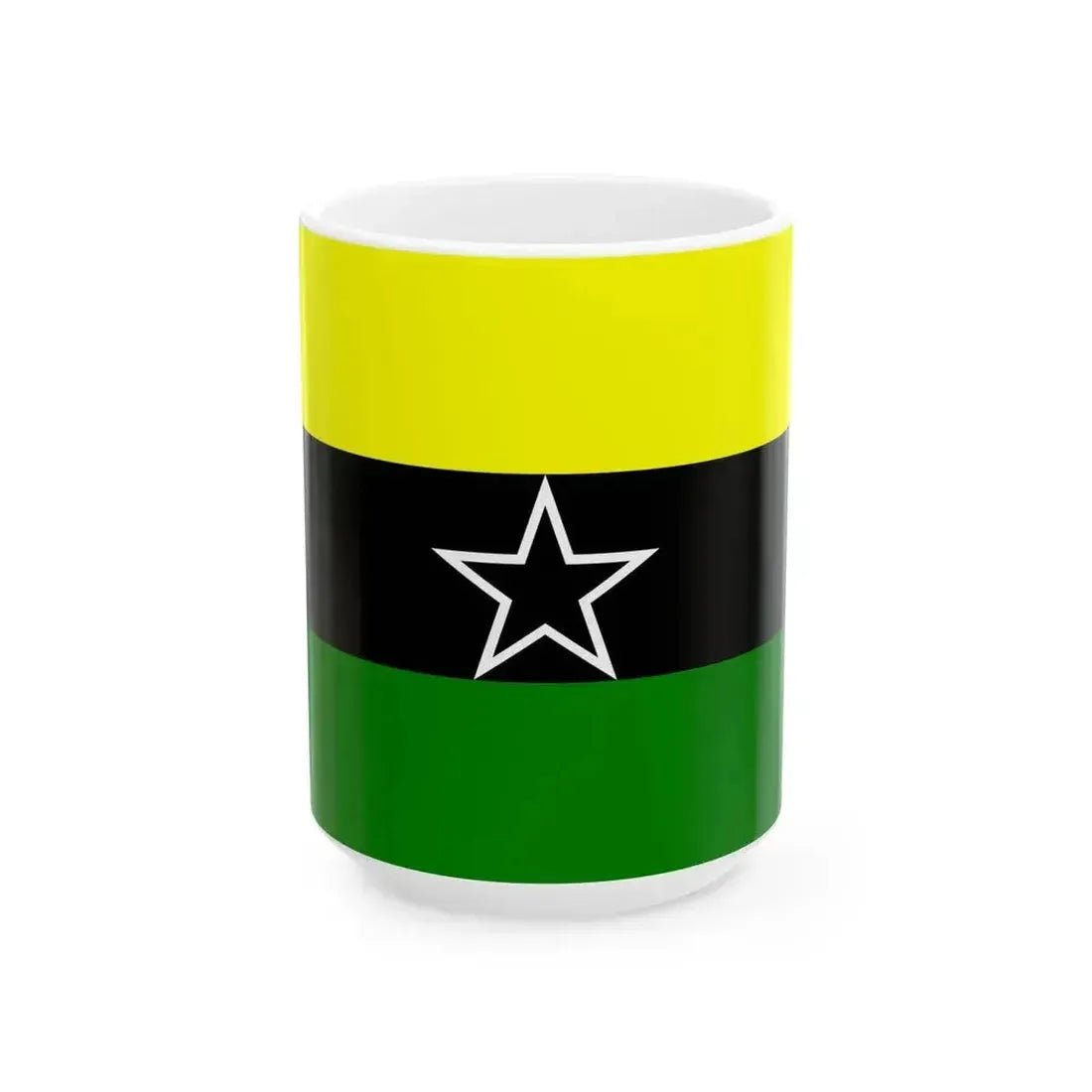 Flag of Dar El Kuti Republic (Central African Republic) White Coffee Mug 15oz - Go Mug Yourself