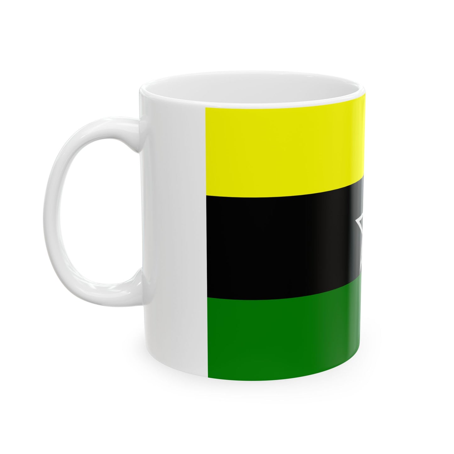 Flag of Dar El Kuti Republic (Central African Republic) White Coffee Mug-Go Mug Yourself