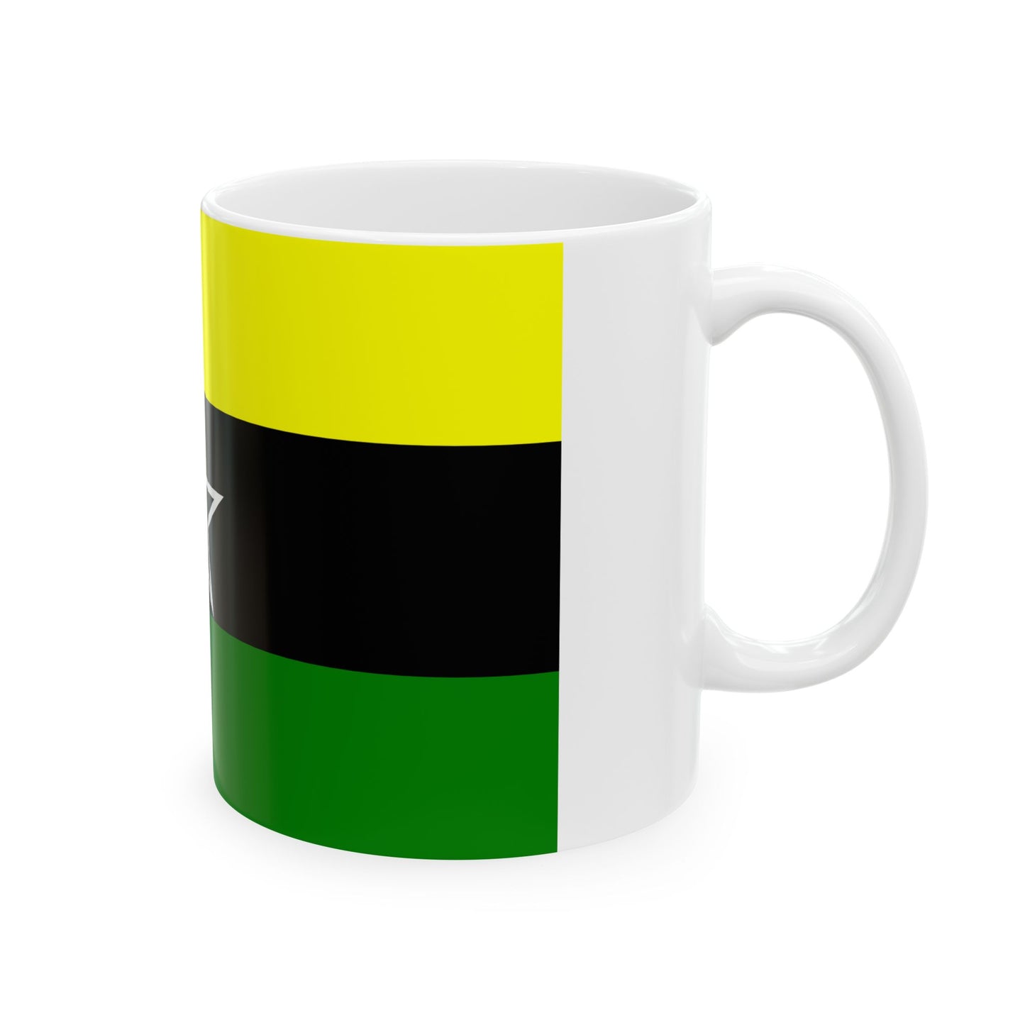 Flag of Dar El Kuti Republic (Central African Republic) White Coffee Mug-Go Mug Yourself