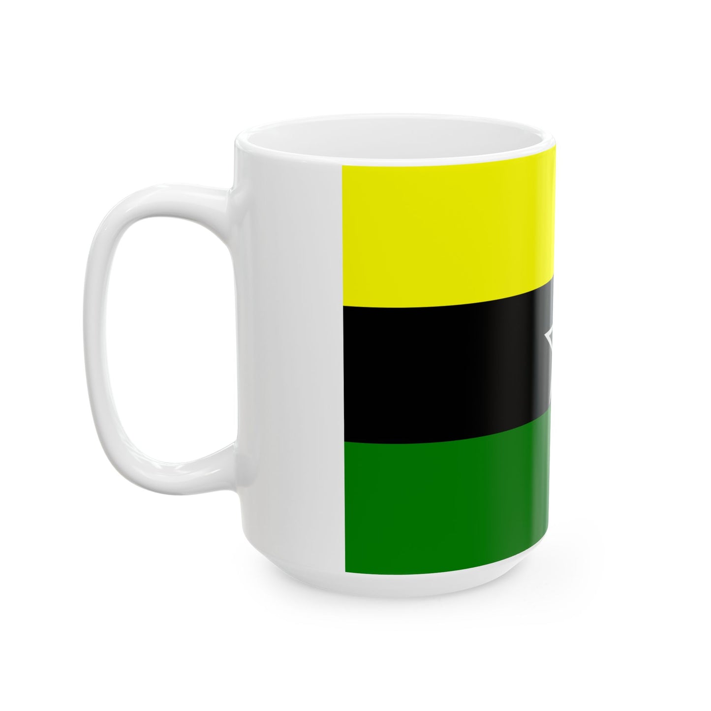 Flag of Dar El Kuti Republic (Central African Republic) White Coffee Mug-Go Mug Yourself