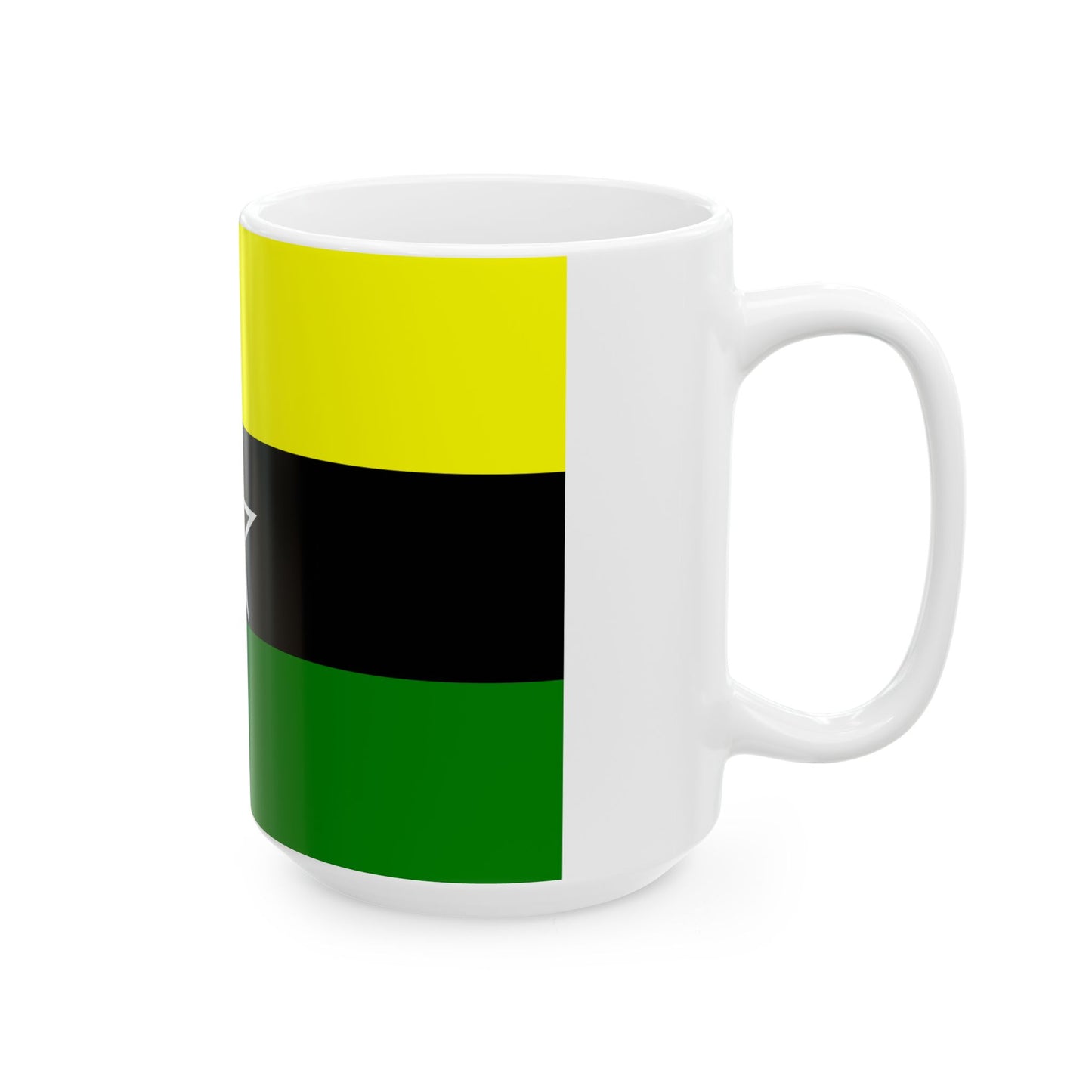 Flag of Dar El Kuti Republic (Central African Republic) White Coffee Mug-Go Mug Yourself